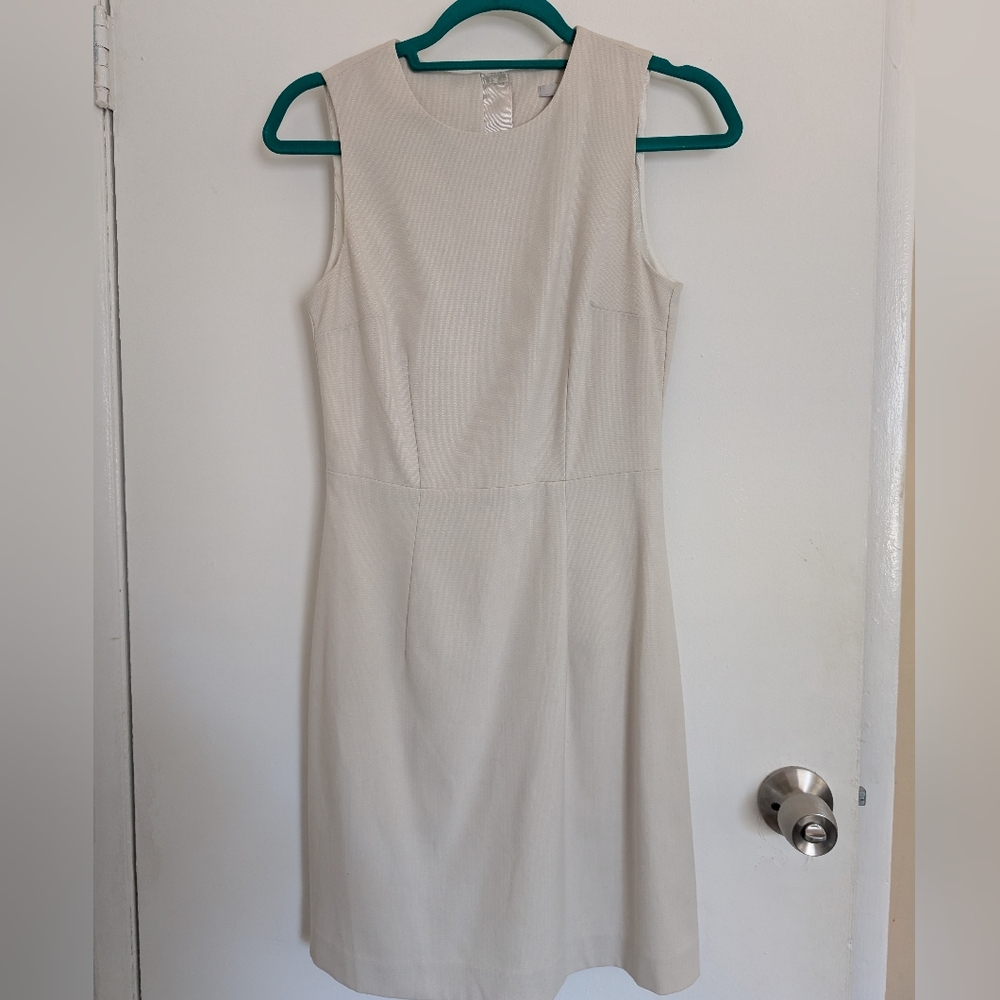 Cream Sheath Dress